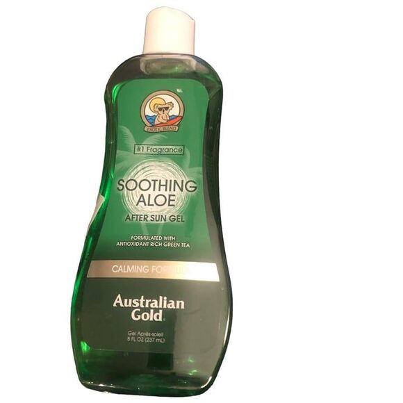 Australian Gold Soothing Aloe Vera After Sun Gel -Relieves Sunburn Pain 90% Full - Picture 1 of 5